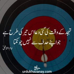 Bullseye with best islamic motivational quotes written on image
